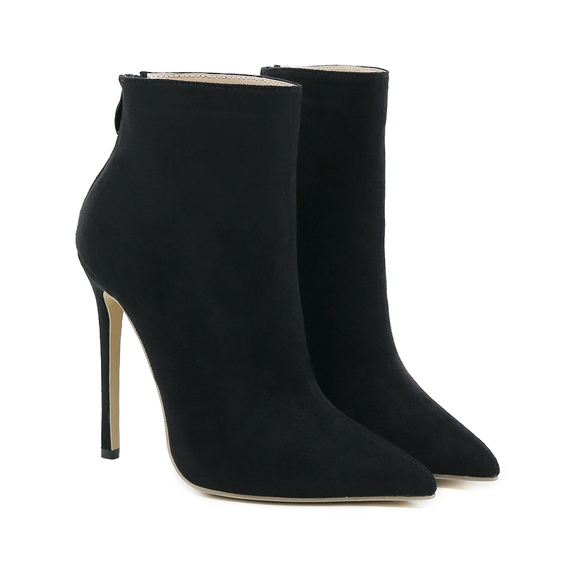 2022 European American Style Classic Comfortable 12cm Bare Boots for Women Sizes 35-42