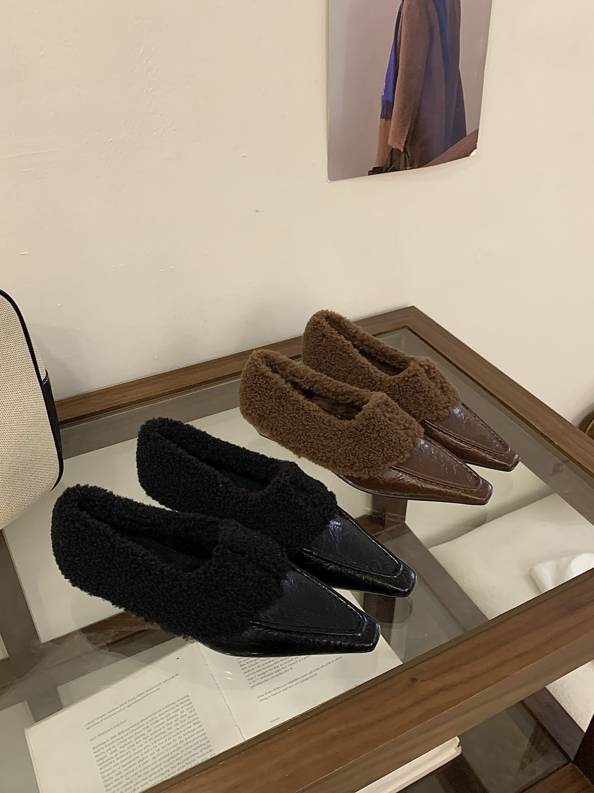 2025 New Winter Fleece Flat Shoes Women's Square Toe Comfortable Shallow Mouth Lamb Wool Casual Shoes - Image 4
