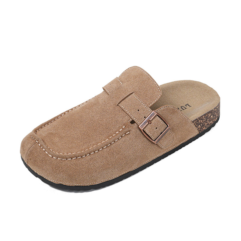 Baotou Half Slippers Women Flat 2026 New Style Simple Fashion Casual Thick Sole Birkenstock Shoes - Image 5