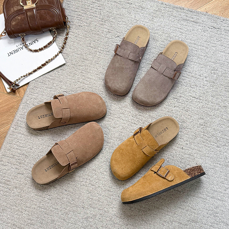 Baotou Half Slippers Women Flat 2026 New Fashion Casual Versatile Women's Shoes One-Step Birkenstock - Image 3
