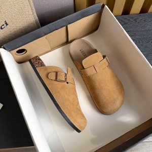 Baotou Half Slippers Women Flat 2026 New Fashion Casual Versatile Women's Shoes One-Step Birkenstock