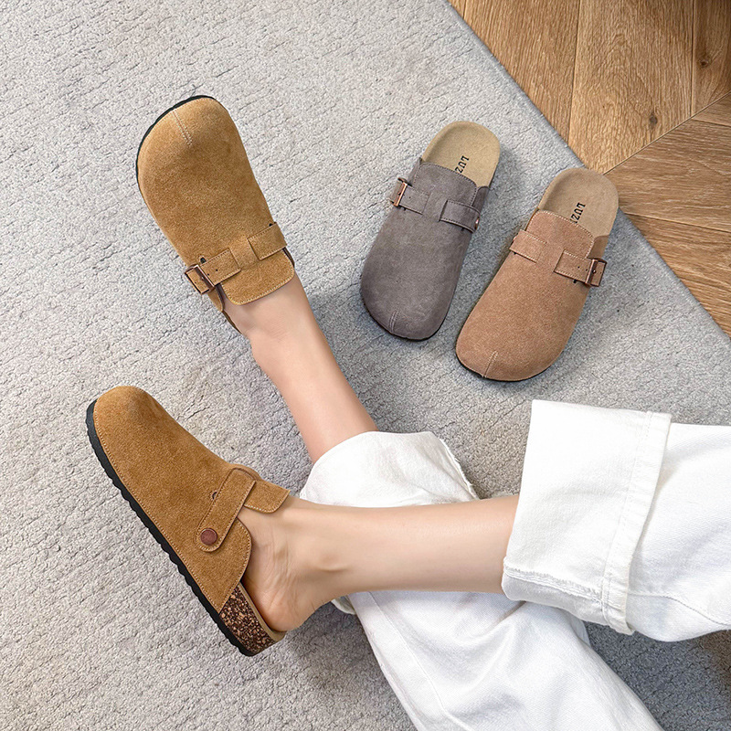 Baotou Half Slippers Women Flat 2026 New Fashion Casual Versatile Women's Shoes One-Step Birkenstock - Image 4